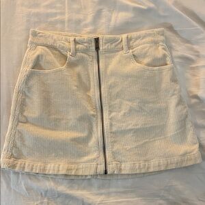 American Eagle Outfitters Cream Corduroy Mini Skirt NWOT